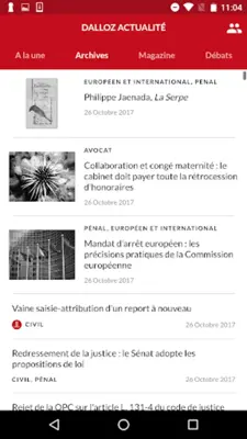 Dalloz actualité android App screenshot 4